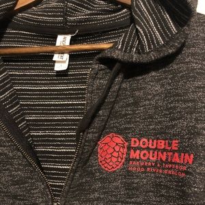 Double Mountain Brewery zip up hoodie